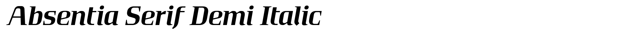 Absentia Serif Demi Italic image